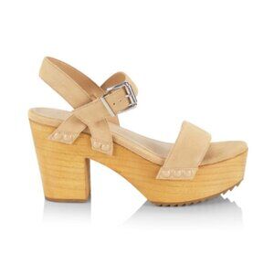 SCHUTZ Tan Platform Sandals
